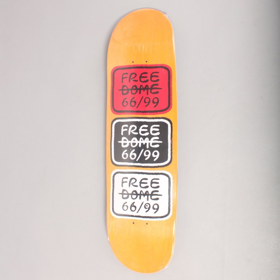 Free Dome 66/99 Classic Yellow Skateboard Deck - 8,5"
