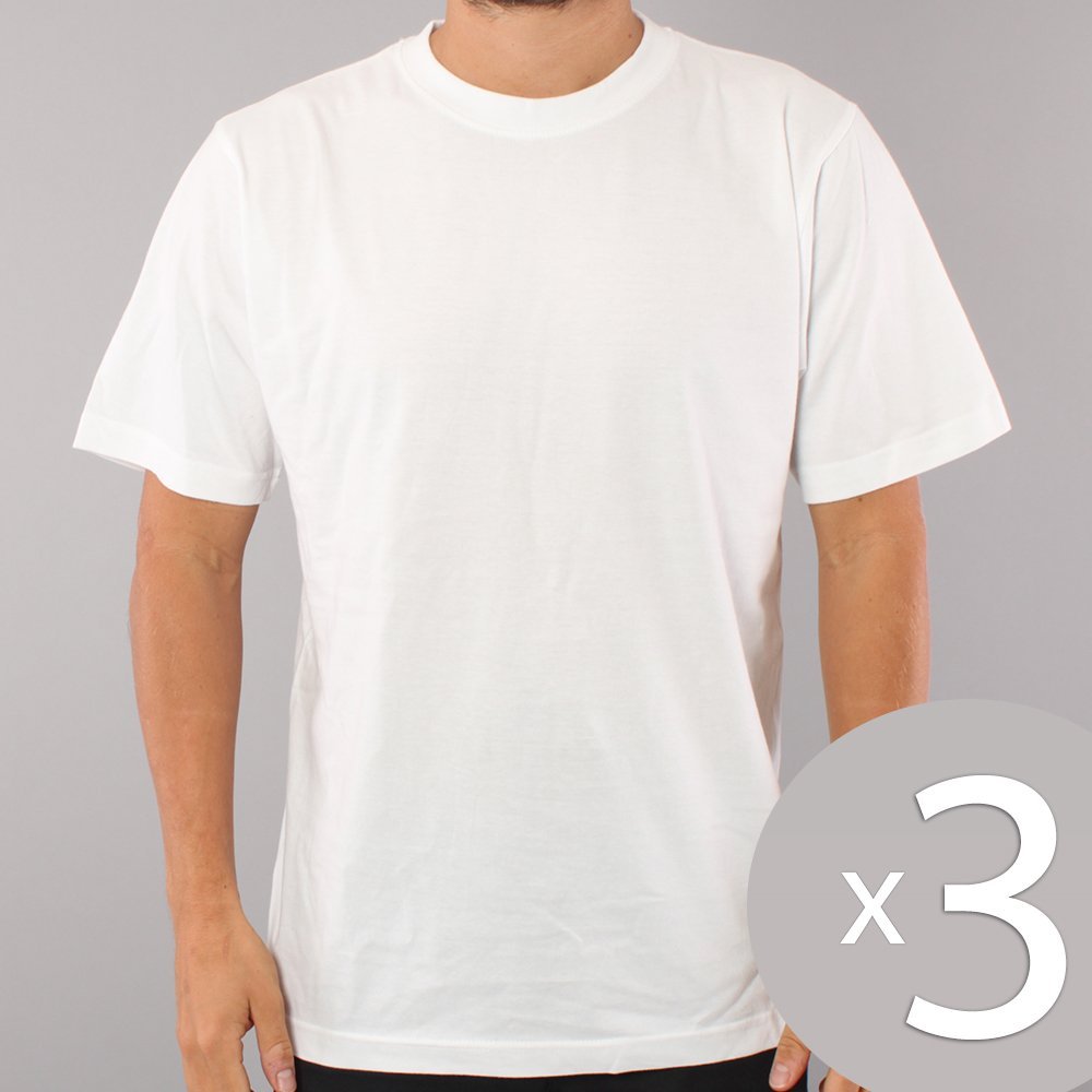3 stk. The Boss No Logo T-shirt - White
