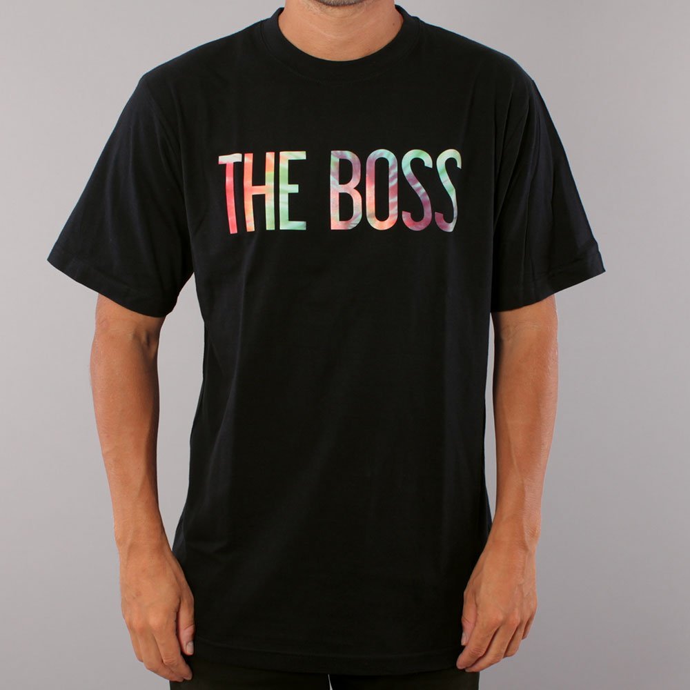 The Boss Tie Dye Logo T-shirt - Black