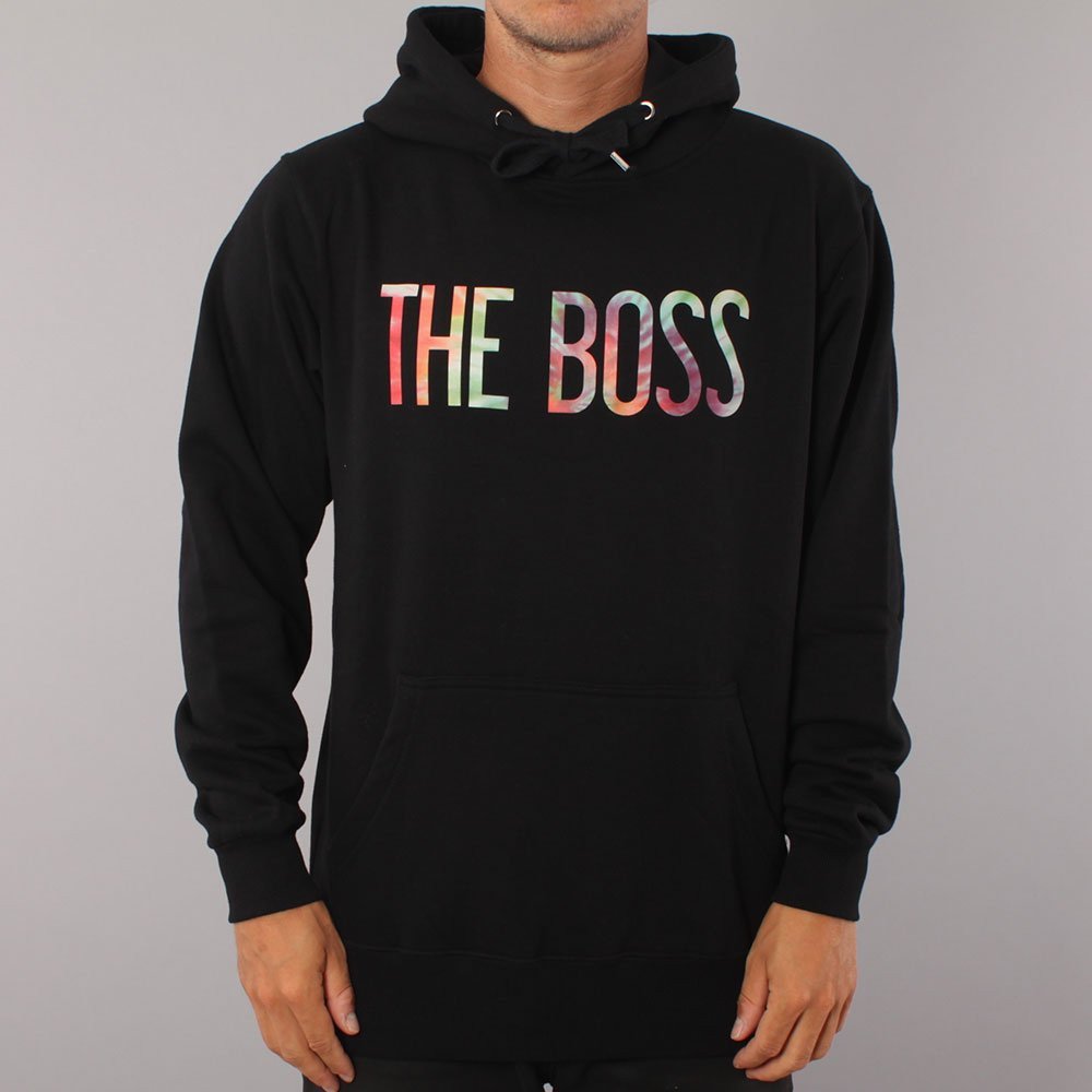 The Boss Tie Dye Logo Hood - Black