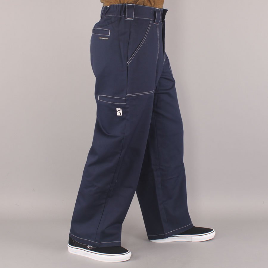 Poetic Collective Painter Pants - Navy/White Seems