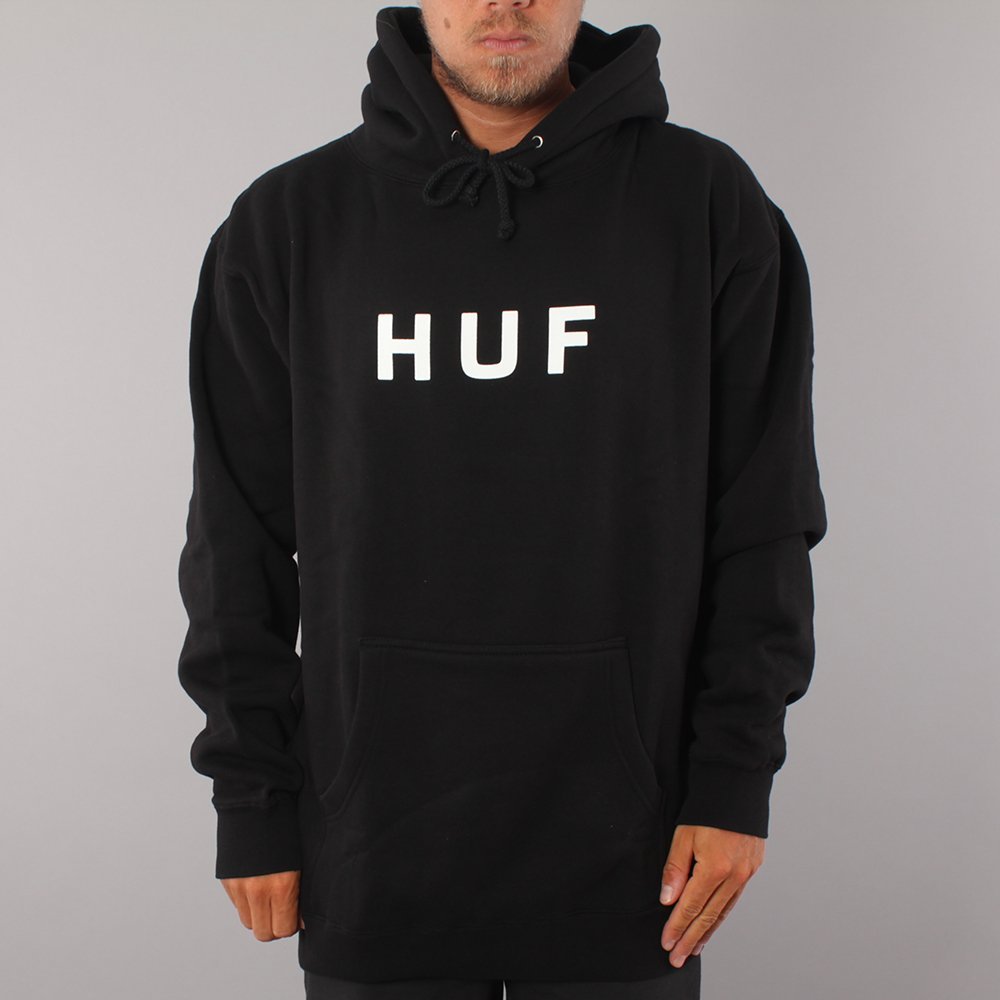 Huf Original Logo Hoodie - Black/White