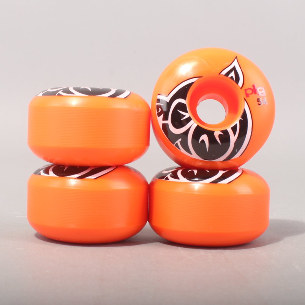 Pig Wheels Head proline Skateboard Wheels - Orange 99A