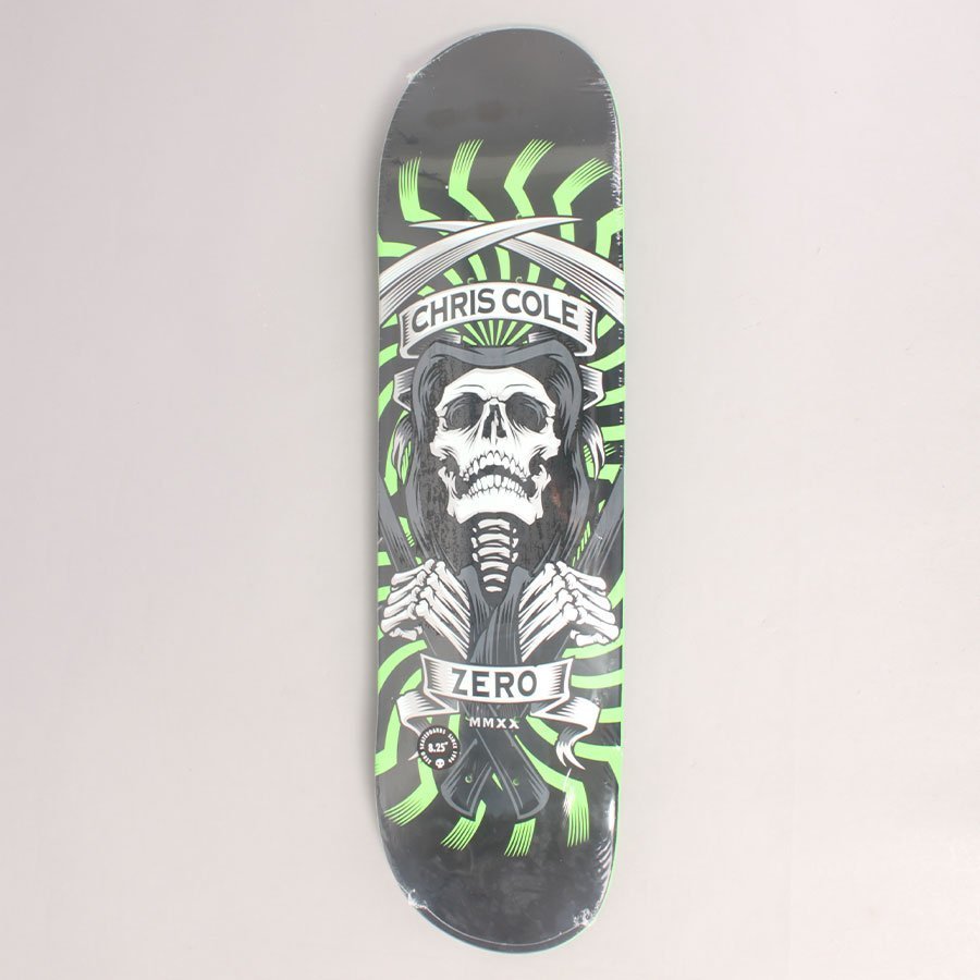 Zero Cole MMXX Green Skateboard Deck - 8,00"