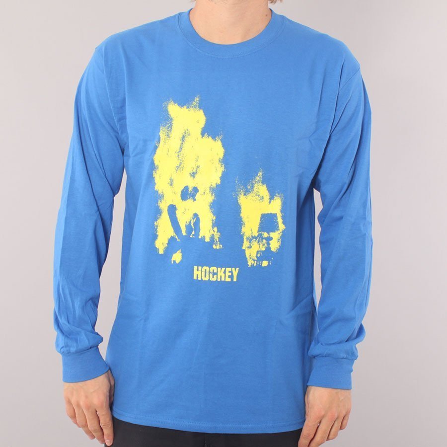 Hockey At Ease LS T-shirt - Royal Blue