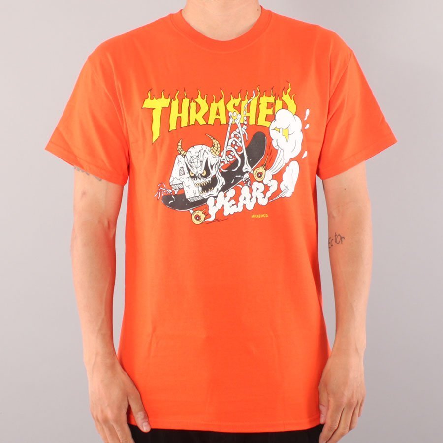 Thrasher 40 Years Neckface T-shirt - Orange