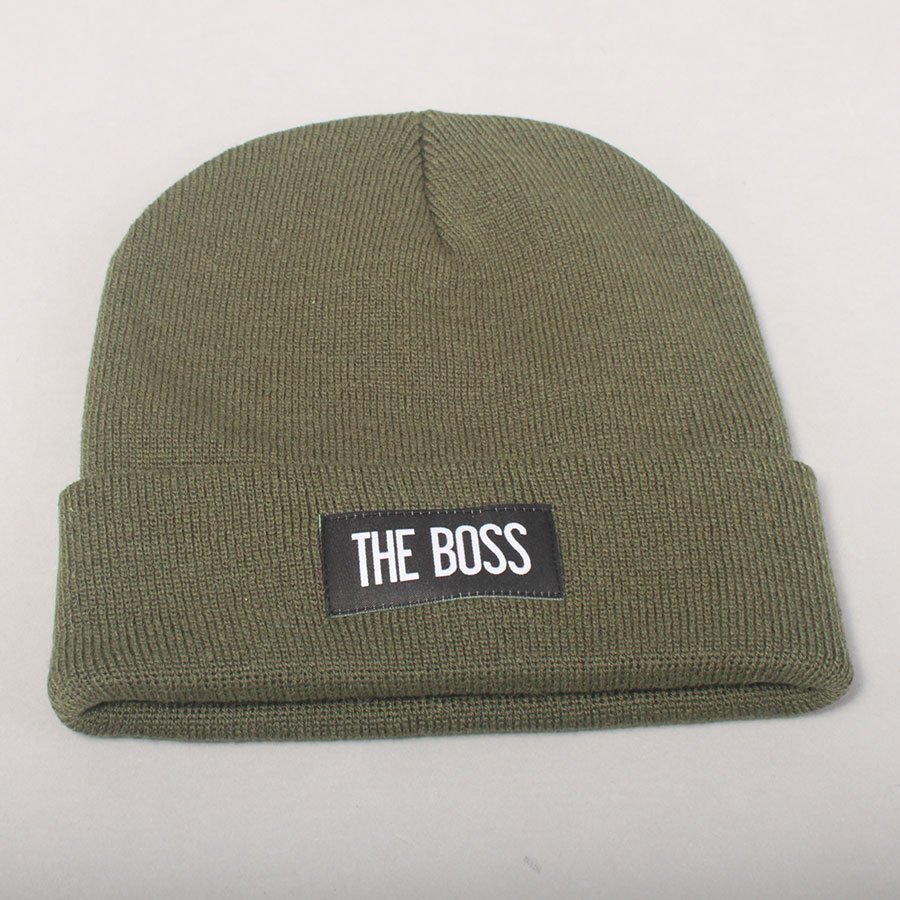 The Boss Logo Beanie - Olive