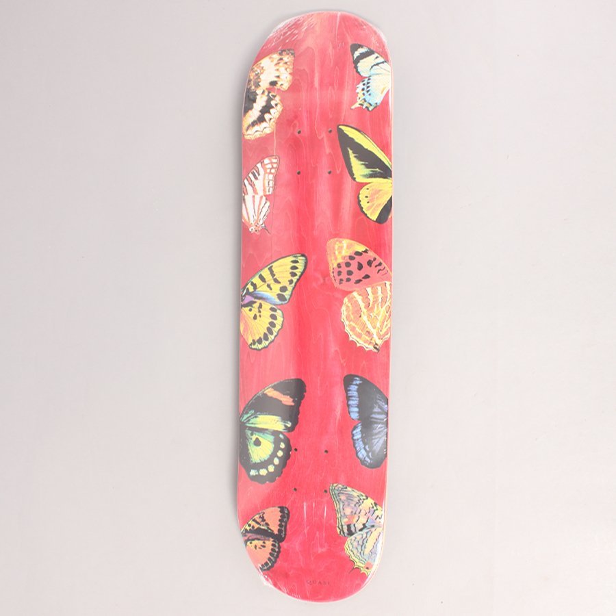 Quasi Butterfly Red Skateboard Deck - 8,00"