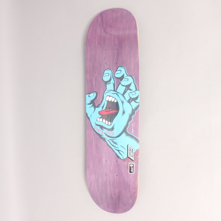 Santa Cruz Screaming Hand Purple Skateboard Deck