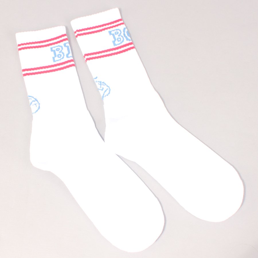 Polar Skate Co Big Boy Socks - White/Blue/Red