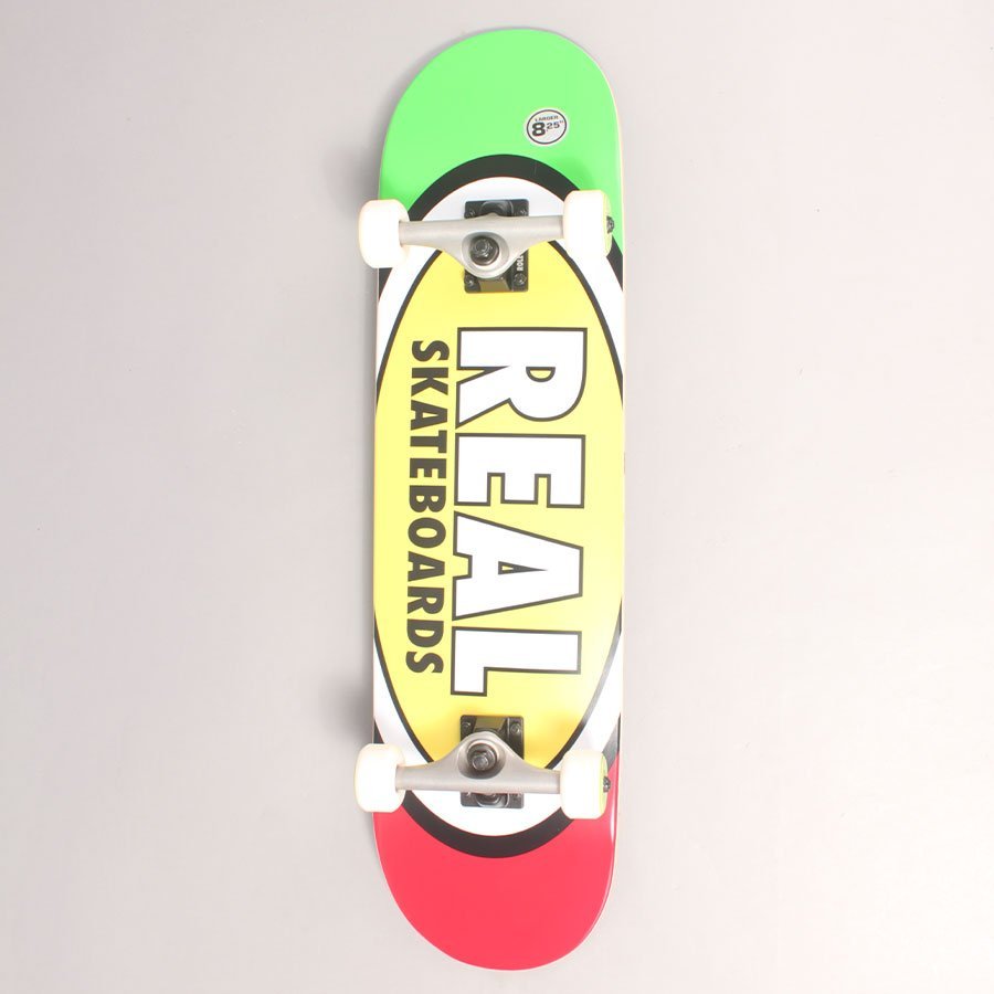 Real Oval Rasta Complete Skateboard - 8,25"