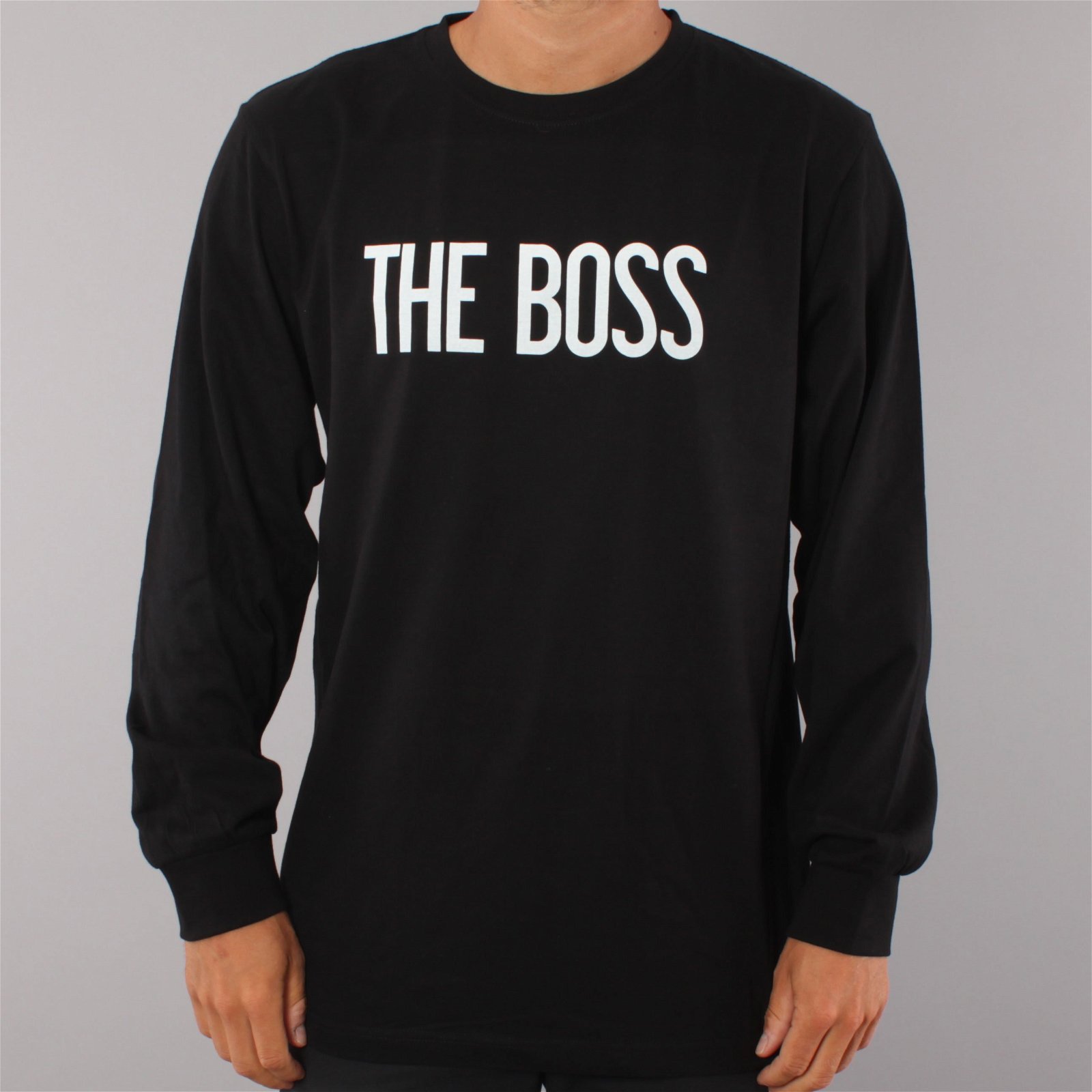 The Boss Logo LS T-shirt - Black