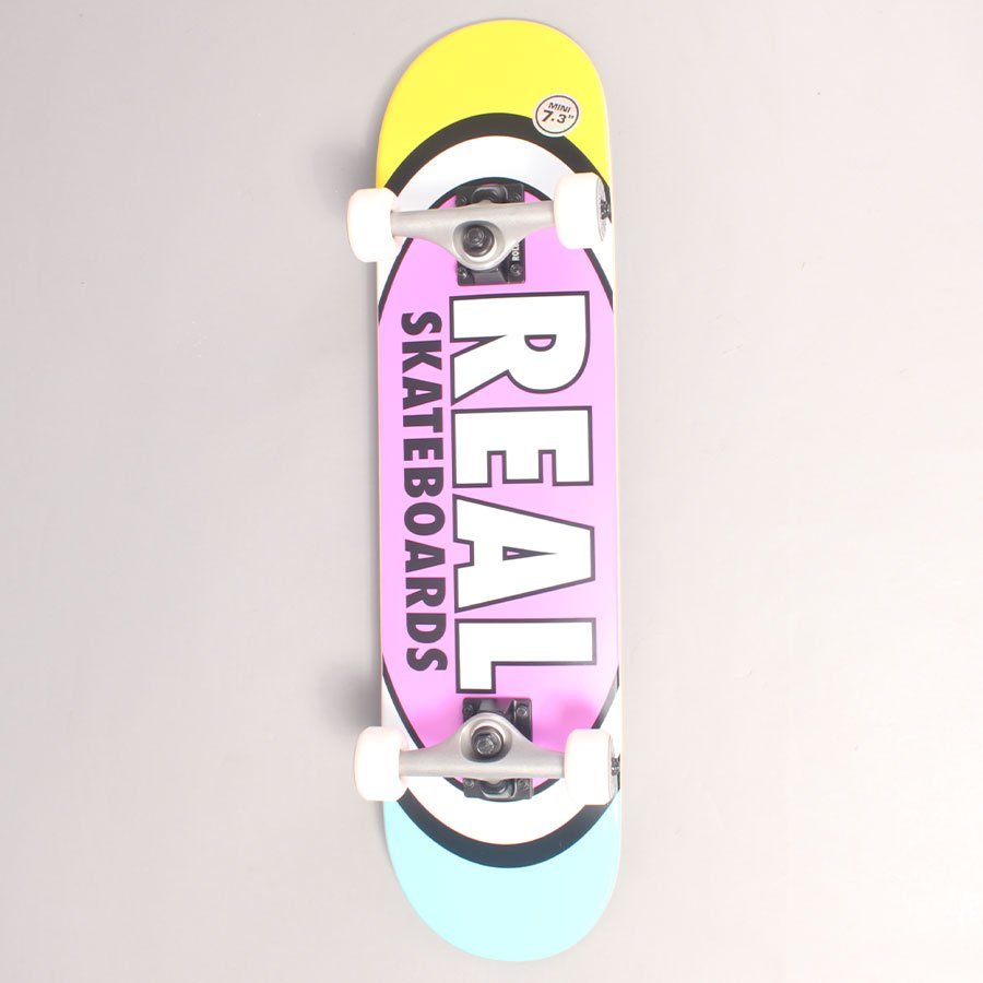 Real Oval Multi Mini Complete Skateboard - 7,3"