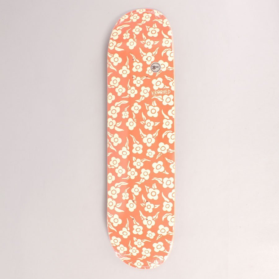 Krooked Flowers Price Point Red Skateboard Deck - 8,06"