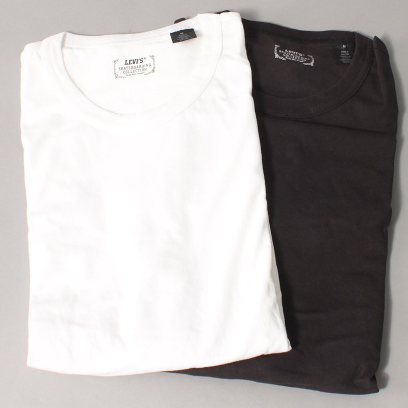 Levi's Skateboarding 2 Pack T-shirts - Black/White