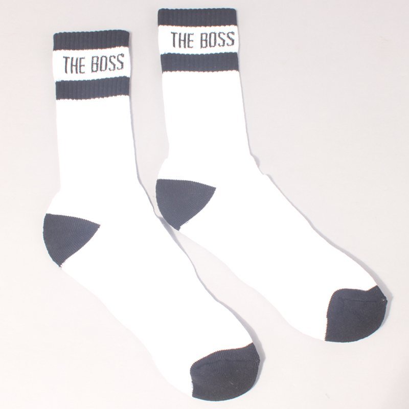 The Boss Logo Socks 2 Pack - White/Black & Black/White