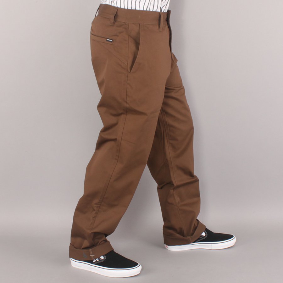 Volcom Frickin Skate Baggy Chino 18,5" Pants - Brown