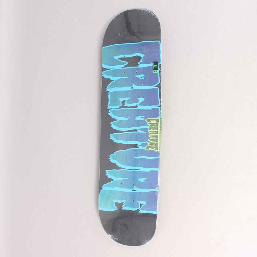 Creature Blue Logo Outline Stumps Skateboard Deck