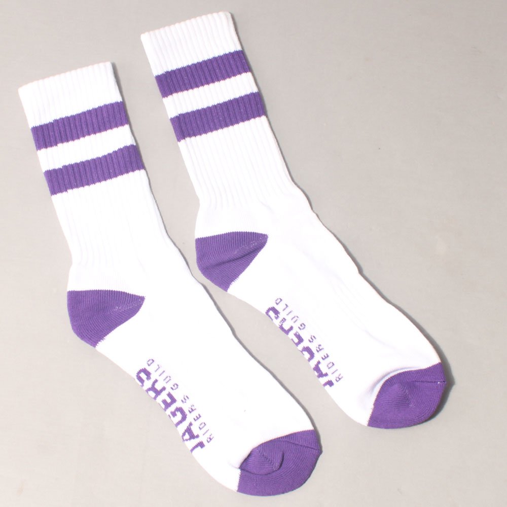 Jägers Stripe Socks - White/Purple