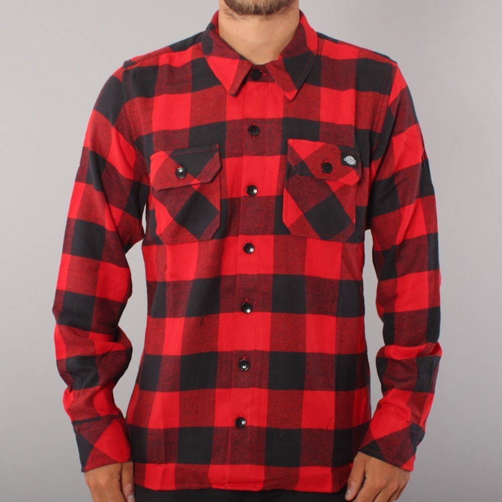 Dickies Sacramento LS Woven - Red
