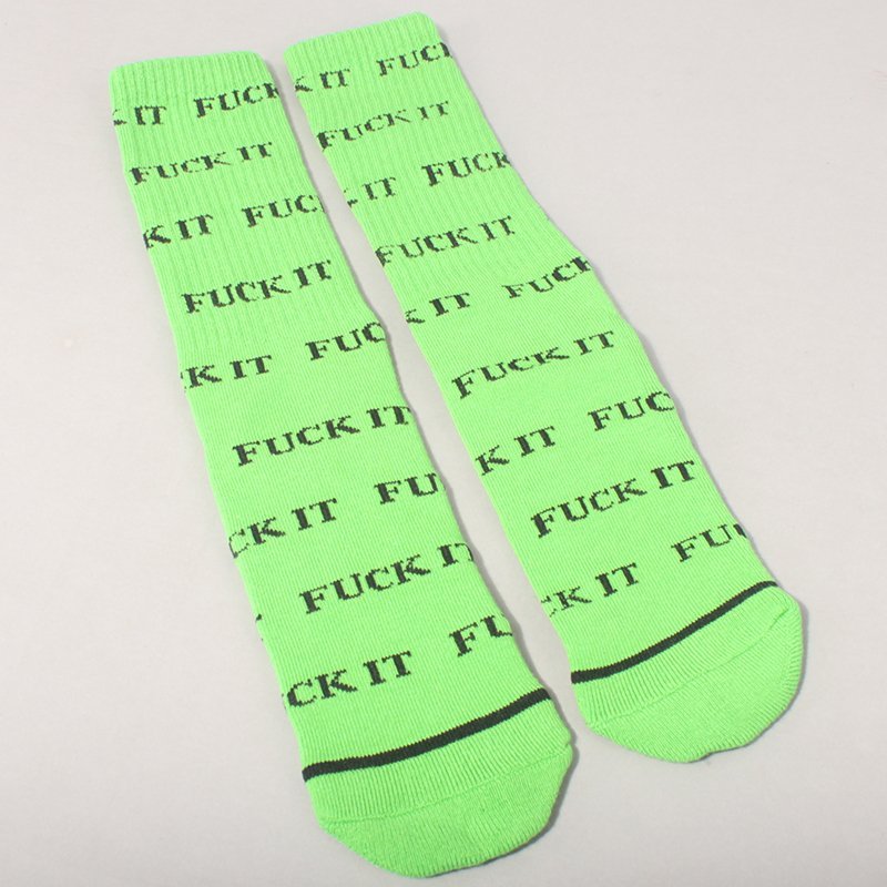 Huf Fuck It Crew Socks - Huf Green