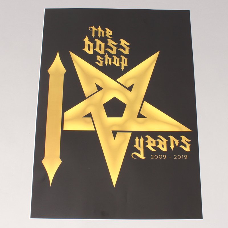 The Boss 10 Year Logo Plakat A2