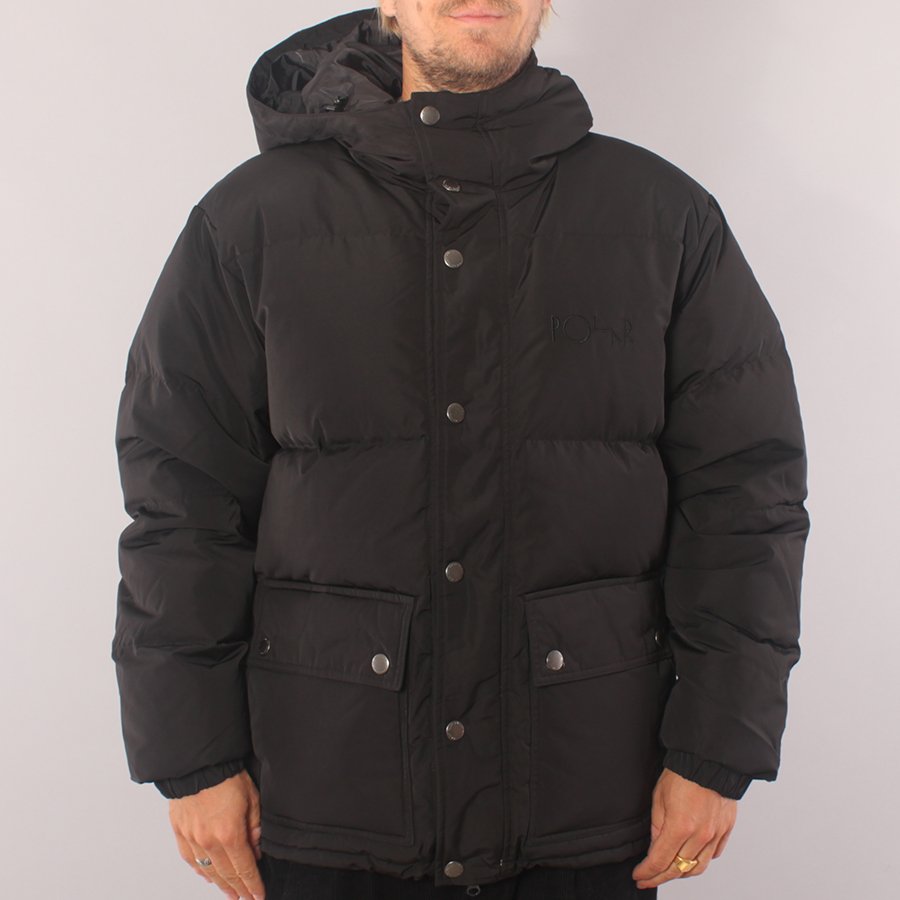 Polar Skate Co Hood Puffer Jacket - Black 