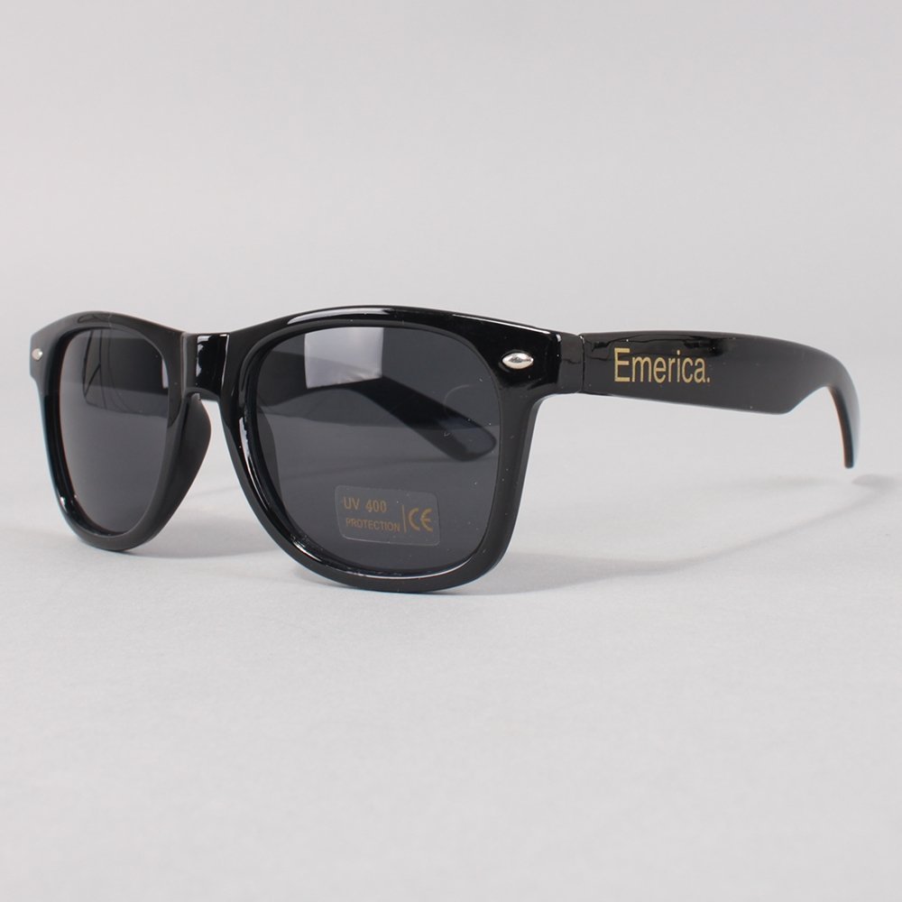 Emerica Logo Sunglasses - Black/Gold