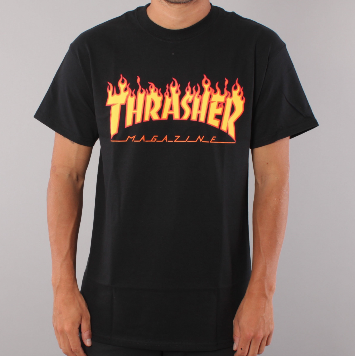 Thrasher Flame YOUTH T-shirt - Black
