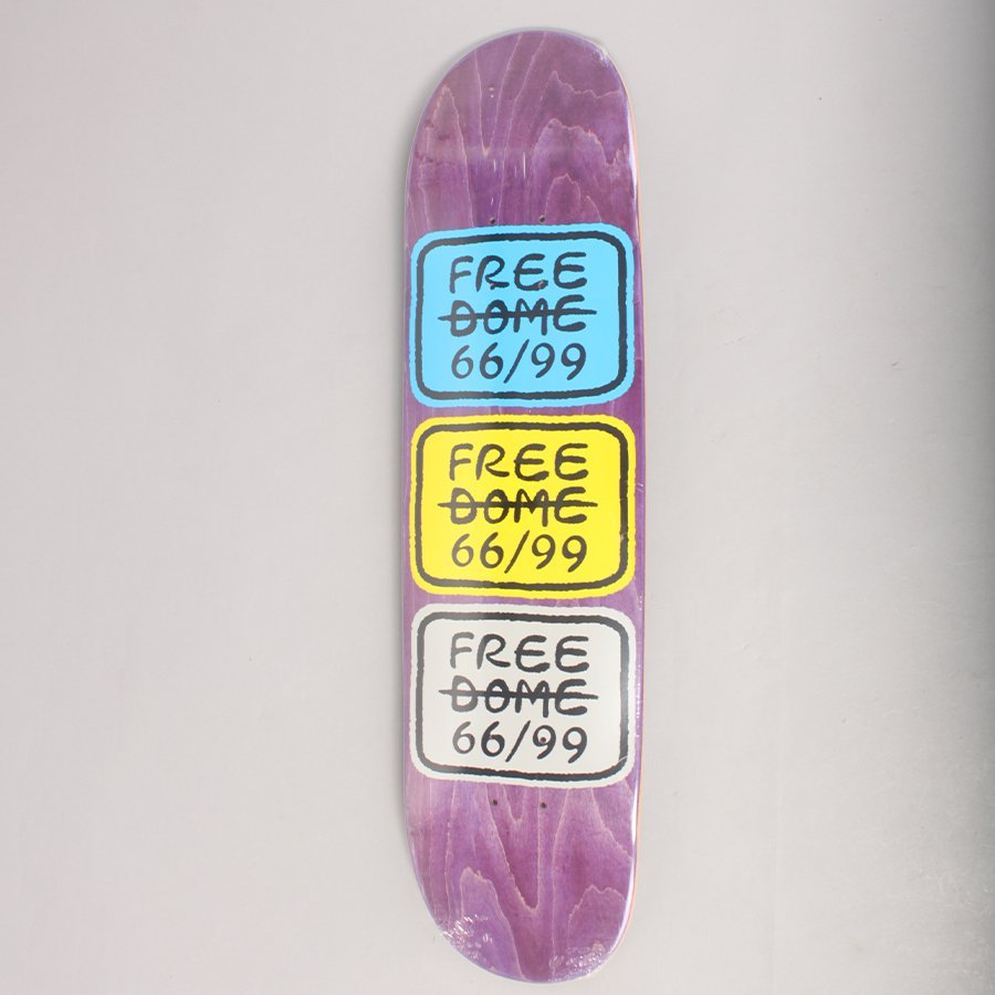 Free Dome 66/99 Classic Purple Skateboard Deck - 8,0"